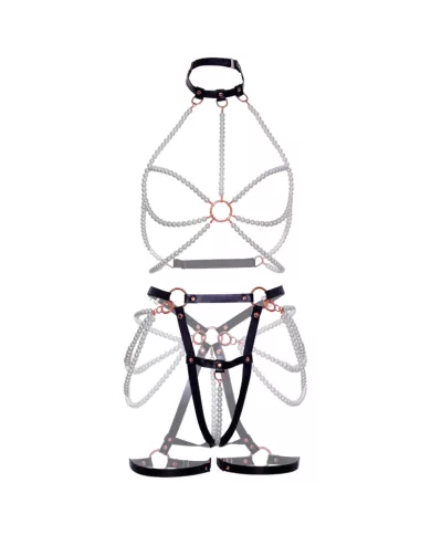 LEG AVENUE - SOUTIEN-GORGE HARNAIS & JARRETIÈRE PERLE L