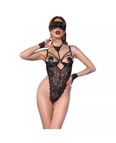 CHILIROSE - CR 4488 BODY DENTELLE NOIR L/XL