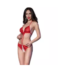 CHILIROSE - BODY CR 4410 SANS ENTREJAMBRE ROUGE S/M