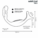 ADDICTED TOYS - ANNEAU PÉNIS PROSTATIQUE DOUBLE AVEC TÉLÉCOMMANDE – Image 7