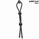 ADDICTED TOYS - CORDE EN SILICONE POUR LE PÉNIS À TRIPLE BOUCLE – Image 2