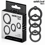 ADDICTED TOYS - LOT D'ANNEAUX EN SILICONE À PRESSION