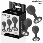 ADDICTED TOYS - LOT DE 3 PLUG ANAL AVEC BIJOU