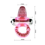 BAILE - ANNEAU PÉNIS VIBRATEUR ROSE SWEET ABS 10 RYTHMES – Image 4