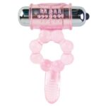 BAILE - ANNEAU SILICONE 10 RYTHMES DE LANGUE AVEC VIBRATION ROSE – Image 2