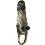 BAILE - COUVRE-PÉNIS BRAVE MAN AVEC STIMULATION CLITO ET ANAL DOUBLE BULLET NOIR 16.5 CM – Image 4