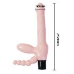 BAILE - HARNAIS SANS CORDE TPR AVEC VIBRATION ET STIMULATION ANAL 25.4 CM – Image 2