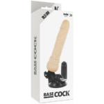 BASECOCK - VIBRATEUR RÉALISTE TÉLÉCOMMANDE NATUREL 19.5 CM -O- 4 CM – Image 4