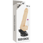 BASECOCK - VIBRATEUR RÉALISTE TÉLÉCOMMANDE NATUREL AVEC TESTICULES19.5 CM -O- 4 CM – Image 4