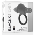 BLACK&SILVER - BURTON RING 10 MODES DE VIBRATION NOIR – Image 3