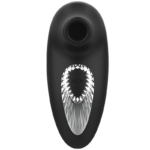 BLACK&SILVER - DRAKE DELUXE SUCKING VIBE RECHARGEABLE SILICONE NOIR – Image 2