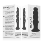 BLACK&SILVER - PLUG ANAL EN SILICONE SCOTT PREMIUM NOIR – Image 5