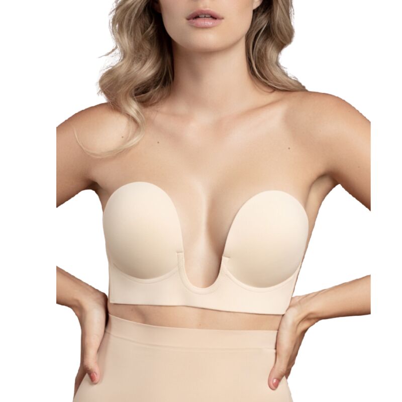 BYE-BRA - SOUTIEN-GORGE SANS POIGNÉES BEIGE BONNET E BYE-BRA - SOUTIEN-GORGE SANS POIGNÉES BEIGE BONNET E – Image 1