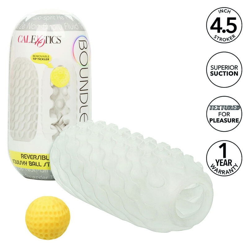 CALEXOTICS - BOUNDLESS SQUISHY RÉVERSIBLE BALL STROKE GRIS CALEXOTICS - BOUNDLESS SQUISHY RÉVERSIBLE BALL STROKE GRIS – Image 1