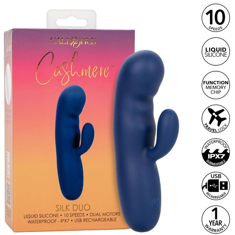 CALEXOTICS - CASHMERE DUO SOIE BLEU CALEXOTICS - CASHMERE DUO SOIE BLEU – Image 1