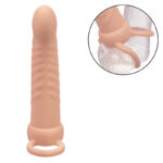 CALEXOTICS - MAXX DOUBLE PÉNÉTRATEUR NERVURÉ 10 VIBRATIONS FLESH – Image 6