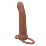 CALEXOTICS - MAXX RIBBED DOUBLE PÉNÉTRATEUR 10 VIBRATIONS MARRON – Image 4
