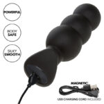 CALEXOTICS - ROCK BOTTOM PLUG ANAL PERLÉ 10 VIBRATIONS SILICONE NOIR – Image 8