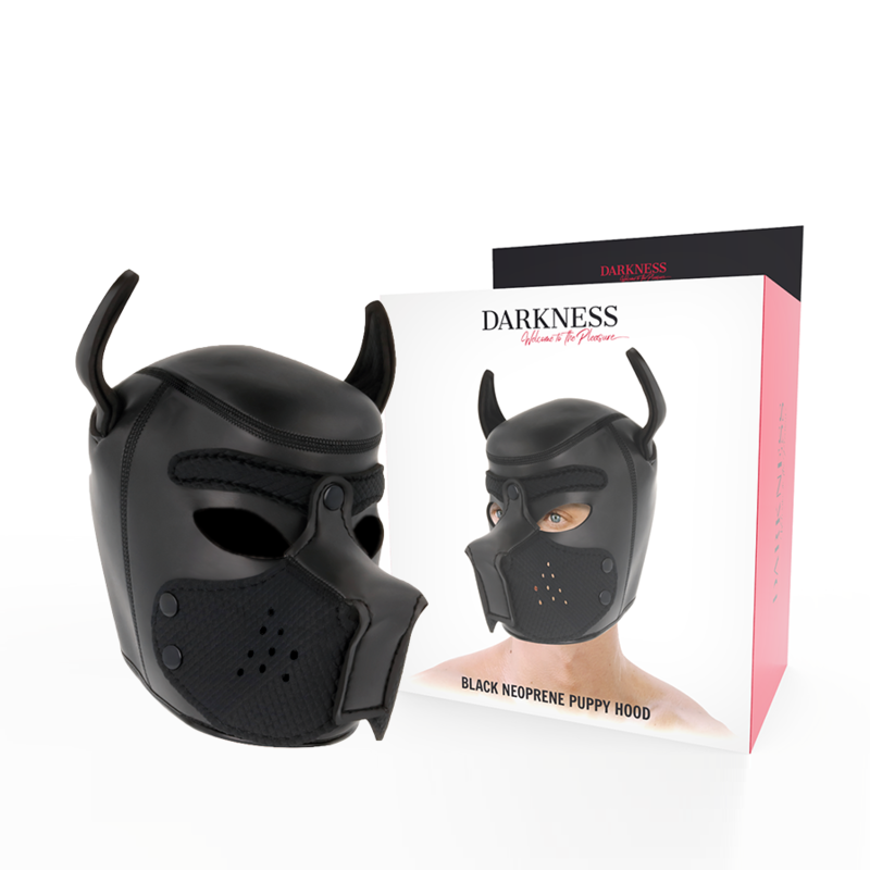 DARKNESS - MASQUE POUR CHIEN EN NÉOPRÈNE AVEC MUSEAU AMOVIBLE L DARKNESS - MASQUE POUR CHIEN EN NÉOPRÈNE AVEC MUSEAU AMOVIBLE L – Image 1