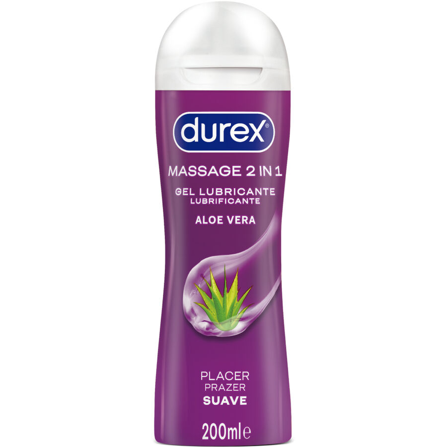 DUREX - GEL LUBRIFIANT DE MASSAGE DOUX À L'ALOE VERA 200 ML DUREX - GEL LUBRIFIANT DE MASSAGE DOUX À L'ALOE VERA 200 ML – Image 1