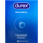 DUREX - PRÉSERVATIFS NATURELS 24 UNITÉS