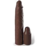 FANTASY X- TENSIONS - PIPEDREAMS SLEEVE 22,86 CM + 7,62 CM PLUG BROWN