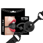 FETISH SUBMISSIVE BONDAGE - BÂILLON À BOULE EN SILICONE RESPIRANT – Image 2