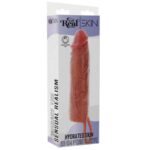 GET REAL - MANCHON PÉNIS EN SILICONE HYDRATANT CARAMEL 20 CM – Image 5