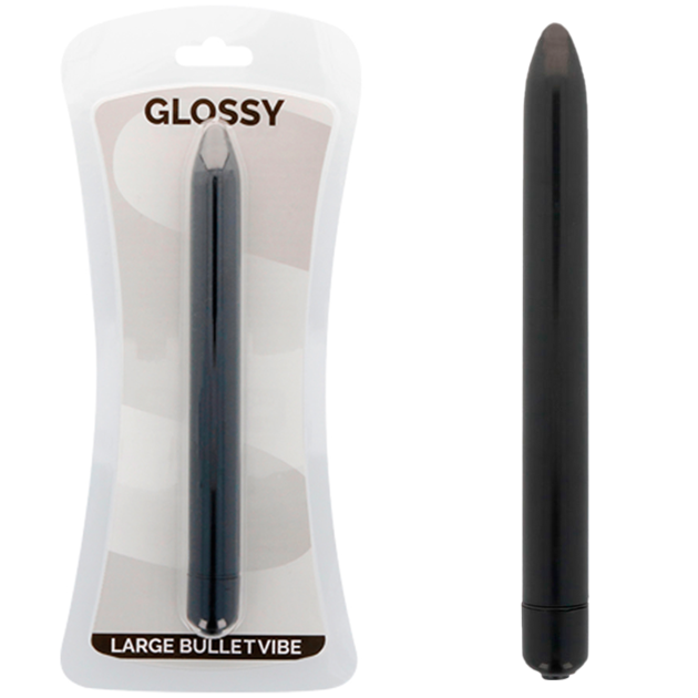 GLOSSY - VIBRATEUR SLIM NOIR GLOSSY - VIBRATEUR SLIM NOIR – Image 1