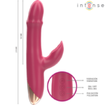 INTENSE - CHLOE VIBRATEUR MULTIFONCTION 3 EN 1 ROUGE – Image 5