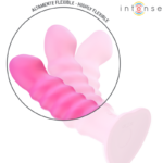 INTENSE - CINDY VIBRATEUR TAILLE L DESIGN SPIRALE 10 VIBRATIONS ROSE TÉLÉCOMMANDE – Image 4