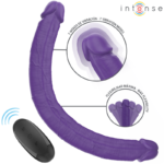 INTENSE - GUNTER DILDO DOUBLE VIBRATEUR 40 CM VIOLET TÉLÉCOMMANDE – Image 2