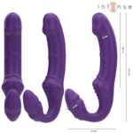 INTENSE - JILL DOUBLE VIBRATEUR 20 CM VIOLET TÉLÉCOMMANDE – Image 2