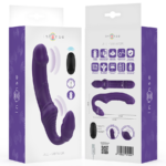 INTENSE - JILL DOUBLE VIBRATEUR 20 CM VIOLET TÉLÉCOMMANDE – Image 8