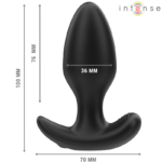 INTENSE - JOEY ANAL PLUG 10 VIBRATIONS NOIR TÉLÉCOMMANDE – Image 3
