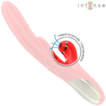 INTENSE - KAROL VIBRATEUR MULTIFONCTION POUSSÉE & STIMULATION & ONDES STIMULANTES ROUGE – Image 3