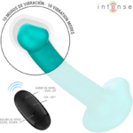 INTENSE - KATIE VIBRATEUR AVEC VENTOUSE 10 VIBRATIONS TÉLÉCOMMANDE BLEUE – Image 3