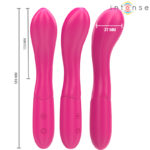 INTENSE - LISETTE VIBRATEUR 19 CM SOUPLE 10 VIBRATIONS ROSE – Image 2