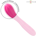 INTENSE - LISETTE VIBRATEUR 19 CM SOUPLE 10 VIBRATIONS ROSE – Image 4