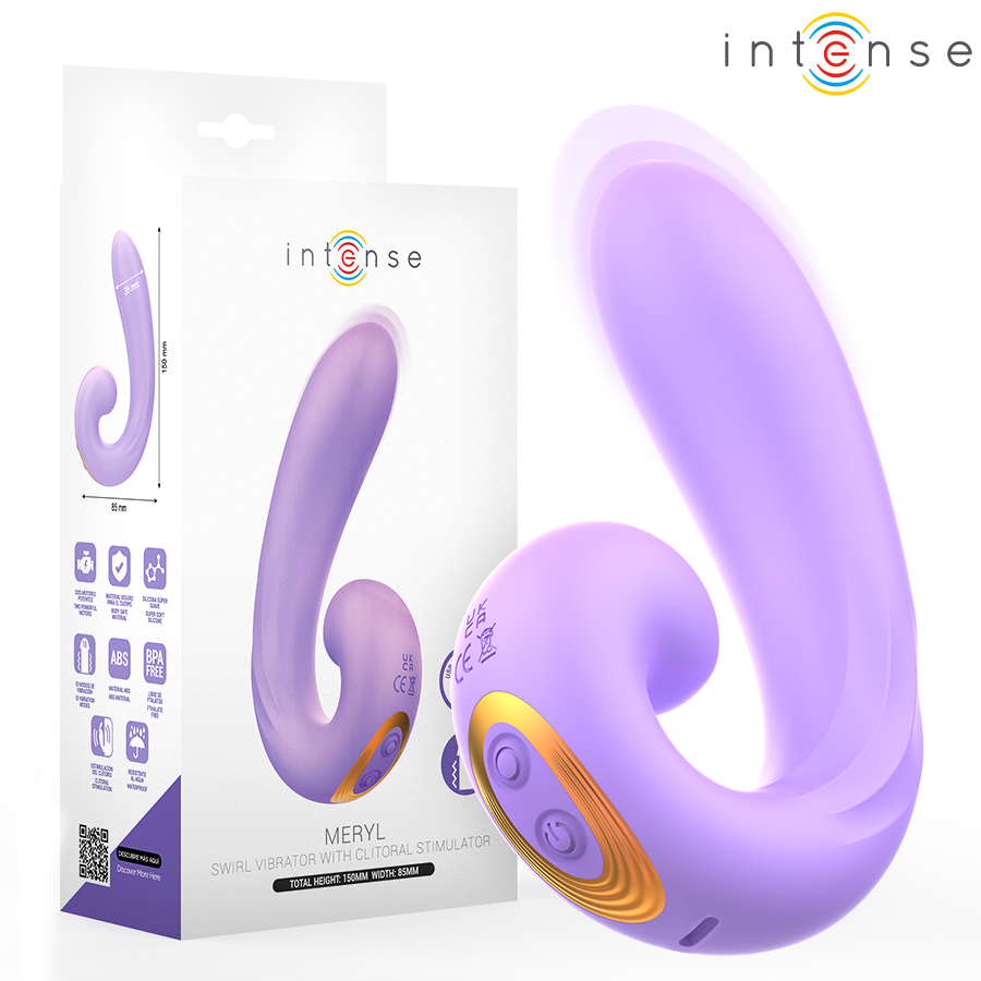 INTENSE - MERYL DOUBLE VIBRATION STIMULATEUR CLITORIEN INTENSE - MERYL DOUBLE VIBRATION STIMULATEUR CLITORIEN – Image 1