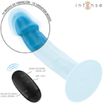 INTENSE - PHOEBE VIBRATEUR RÉALISTE 10 VIBRATIONS TÉLÉCOMMANDE BLEU – Image 3