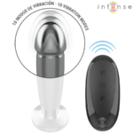 INTENSE - PLUG ANAL 10 VIBRATIONS GODE MÉTALLIQUE AVEC TÉLÉCOMMANDE M – Image 4