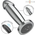 INTENSE - PLUG ANAL 10 VIBRATIONS GODE MÉTALLIQUE AVEC TÉLÉCOMMANDE S – Image 3