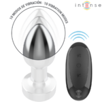 INTENSE - PLUG ANAL 10 VIBRATIONS MÉTAL AVEC TÉLÉCOMMANDE S – Image 4