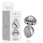INTENSE - PLUG ANAL MÉTAL ALUMINIUM COEUR BLANC TAILLE L