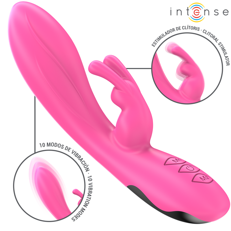 INTENSE - RANDALL VIBRATEUR RABBIT 10 VIBRATIONS ROSE INTENSE - RANDALL VIBRATEUR RABBIT 10 VIBRATIONS ROSE – Image 1