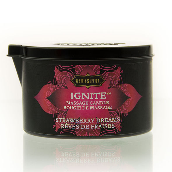 KAMASUTRA - BOUGIE DE MASSAGE FRAISE RÊVES 170 GR KAMASUTRA - BOUGIE DE MASSAGE FRAISE RÊVES 170 GR – Image 1