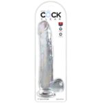 KING COCK - CLEAR GODE AVEC TESTICULES 24.8 CM TRANSPARENT – Image 2