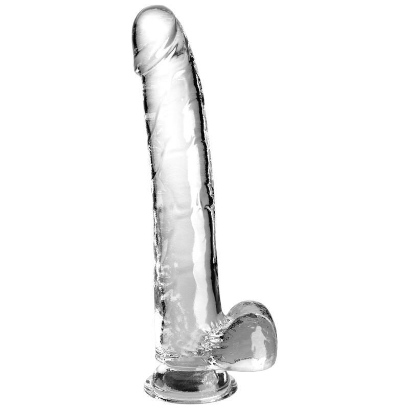 KING COCK - CLEAR GODE AVEC TESTICULES 24.8 CM TRANSPARENT KING COCK - CLEAR GODE AVEC TESTICULES 24.8 CM TRANSPARENT – Image 1