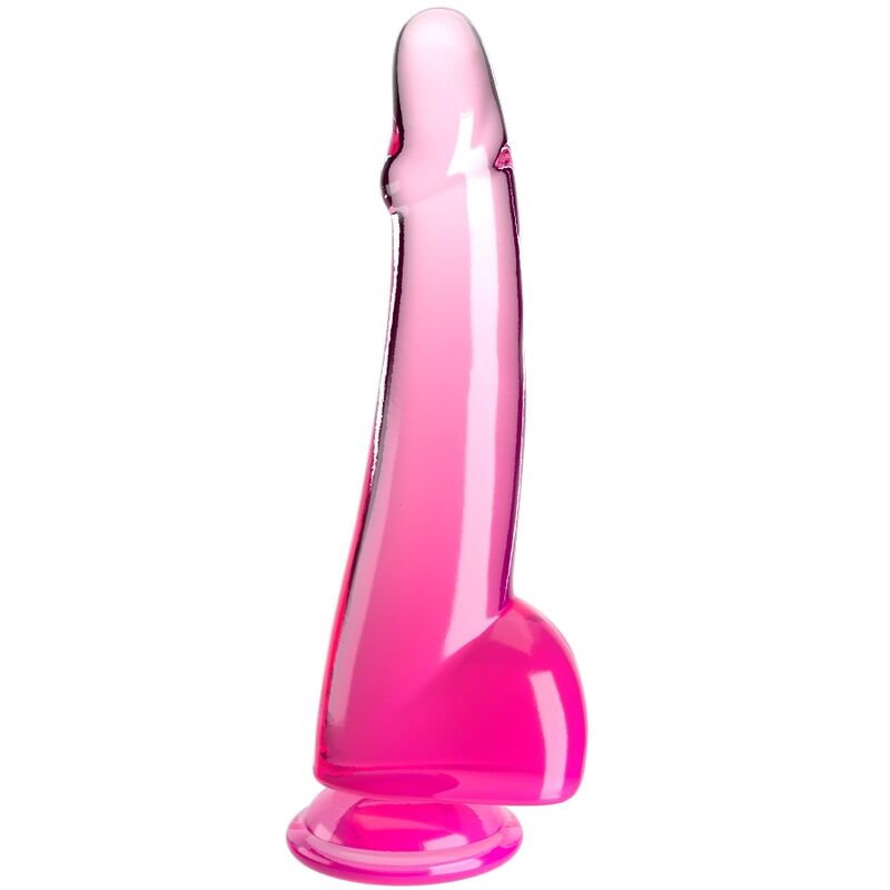 KING COCK - CLEAR GODE TESTICULES 19 CM ROSE KING COCK - CLEAR GODE TESTICULES 19 CM ROSE – Image 1